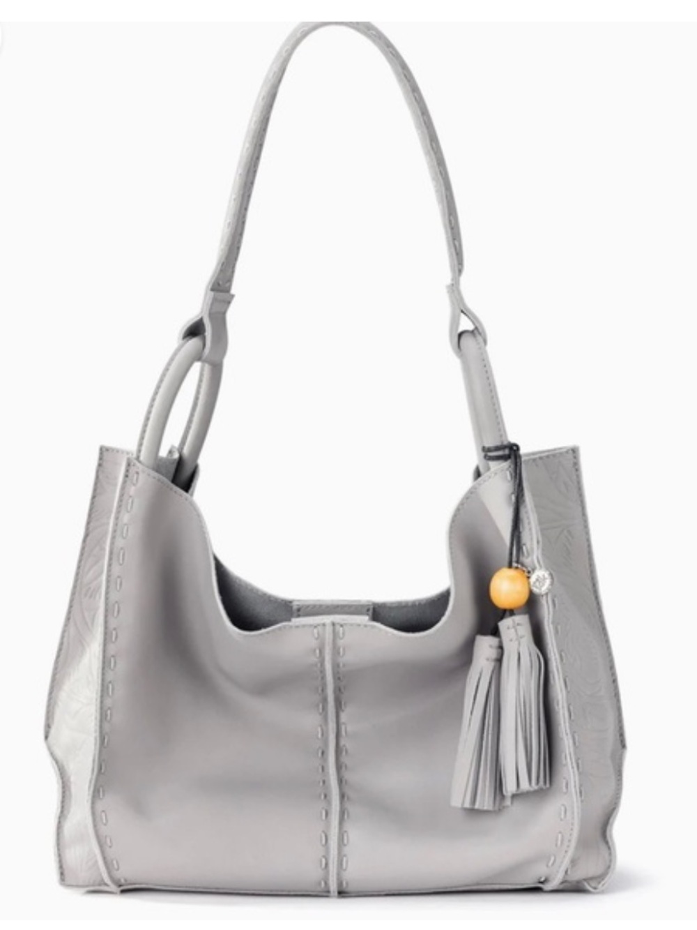 The Sak Los Feliz Medium Tote Tassel Bucket Crossbody/ ShoulderBag